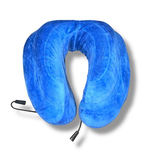 Cabeau Evolution Classic Memory Foam Neck Pillow Travel Washable Carry Bag Blue - Picture 7 of 13